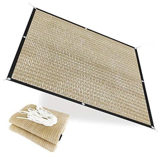 HDPE 50% Sun Block Garden Netting Mesh (6′ x 10′, Beige)
