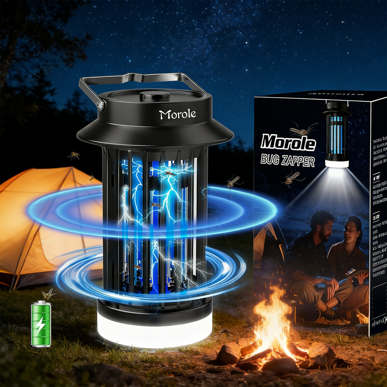 Electric 3200V Bug Zapper Mosquito Zapper for Outdoor and Indoor Hanging New,f