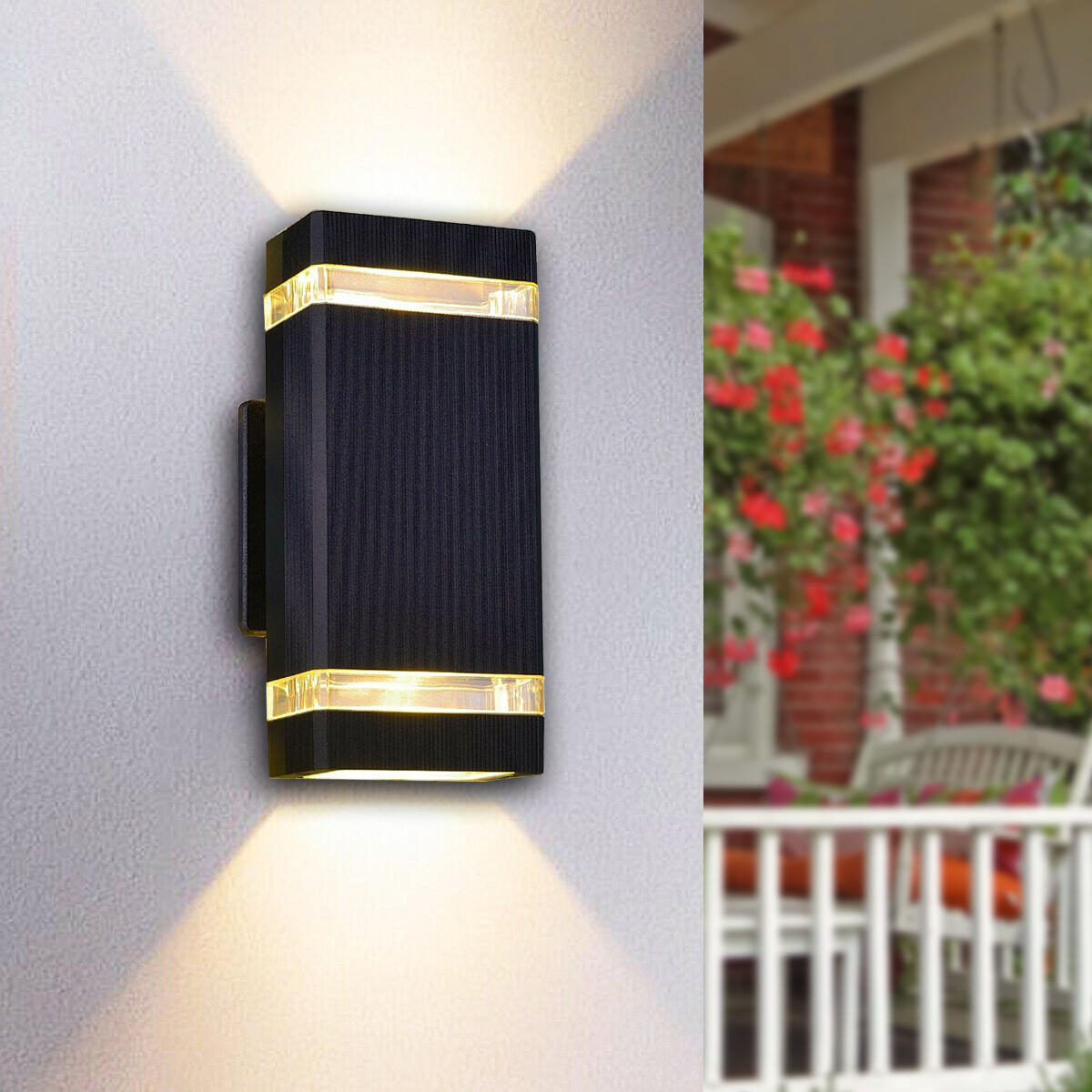 Outdoor Wall Sconce LED Porch Light Fixture Waterproof for Hallway Patio Indoor