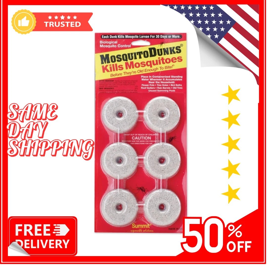 Summit solutins 110-12 Mosquito Dunks, 6-Pack FreeShipping – Fast Delivery