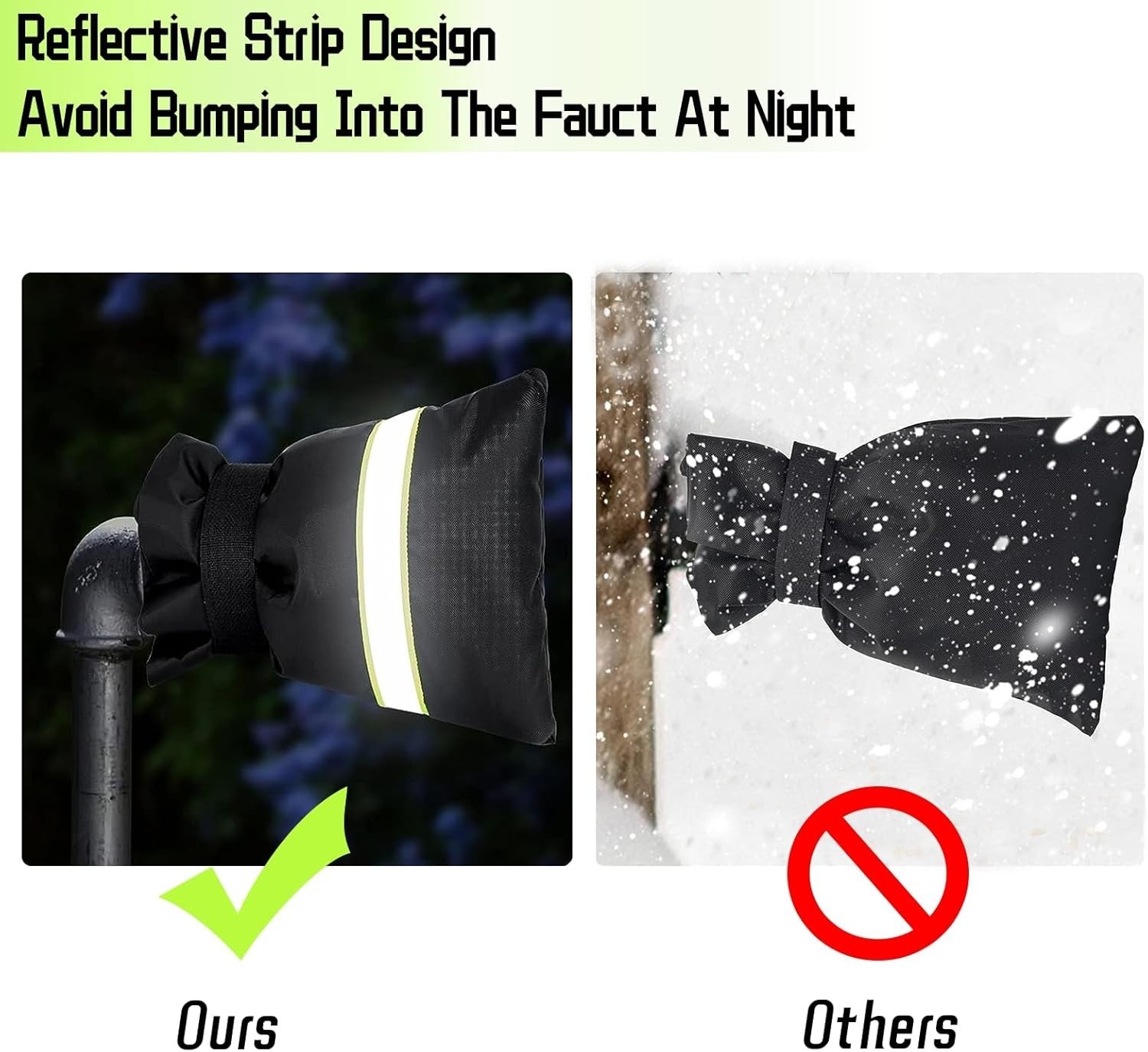 Universal Fit 2-Pack Winter Faucet Covers – Enhanced Insulation & Safety Design
