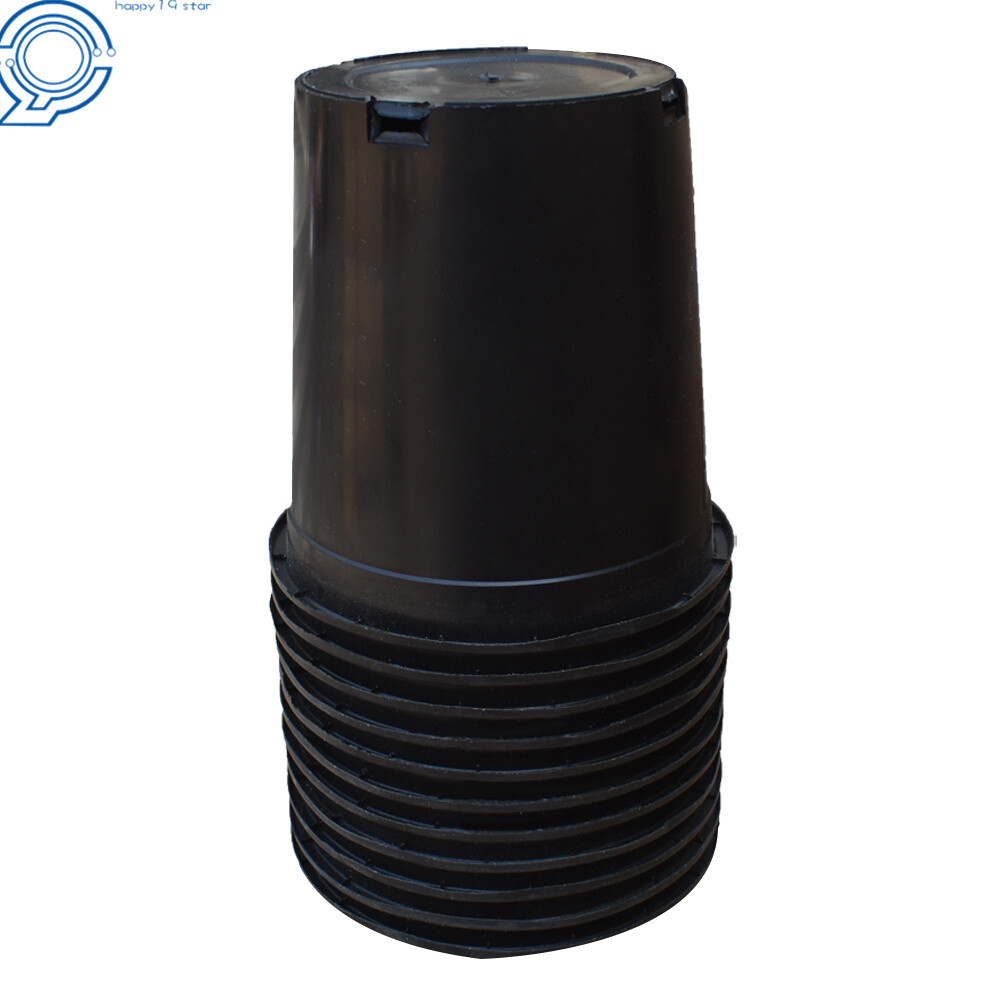 10 Pack 5 Gallon Pure Black Plant Flower Injection Molded Nursery Pot Containe
