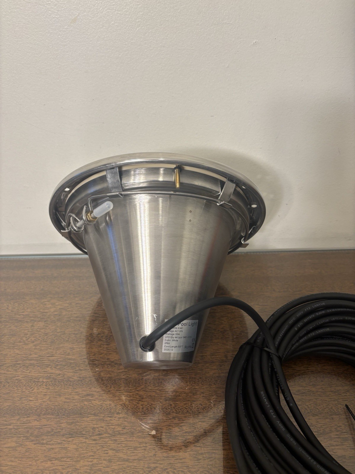 10 Inch LED Pool Light for Inground Pool, White For pentair and Hayward – 50 FT