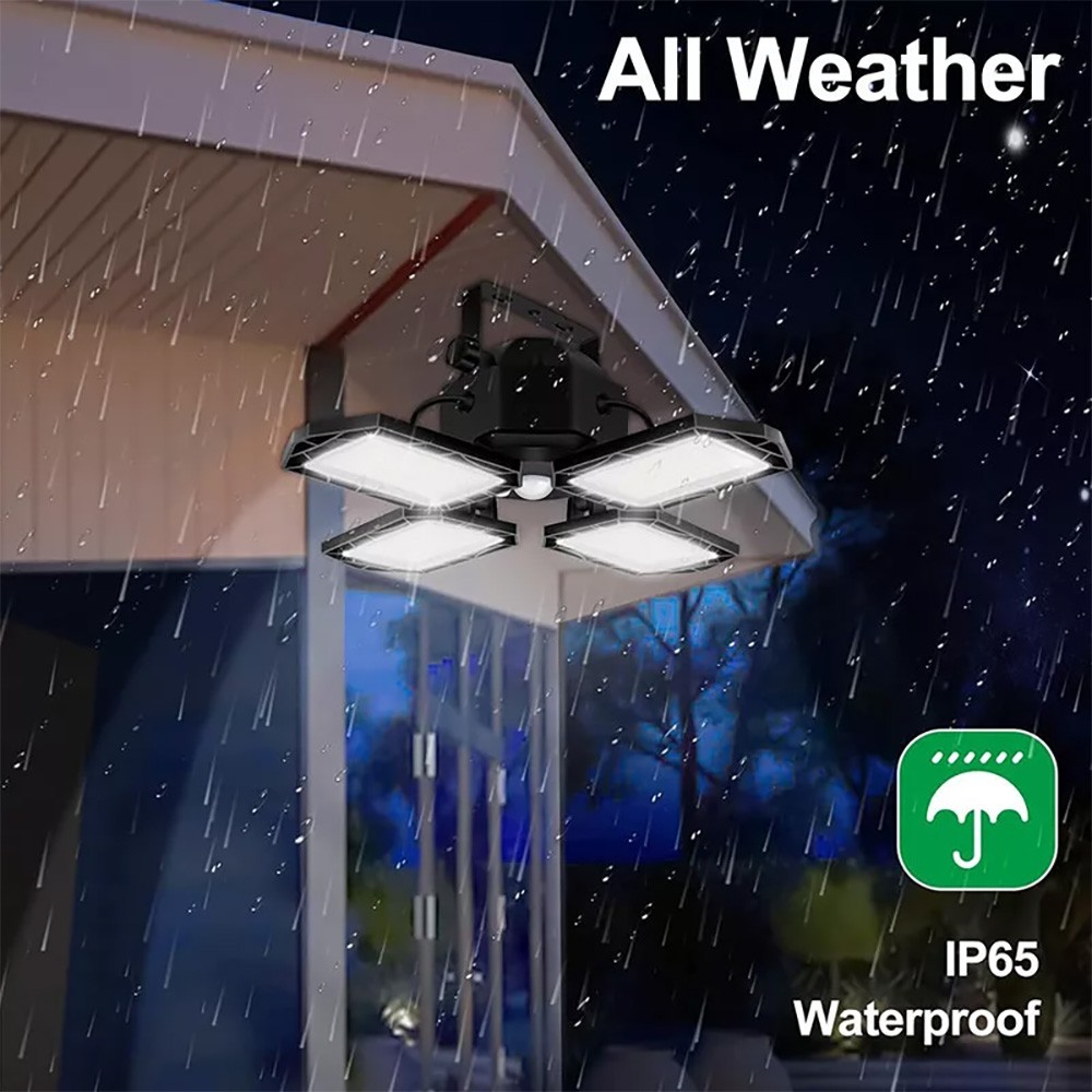 168LED Solar Pendant Light Outdoor Indoor Solar Powered Motion Sensor Shed Light