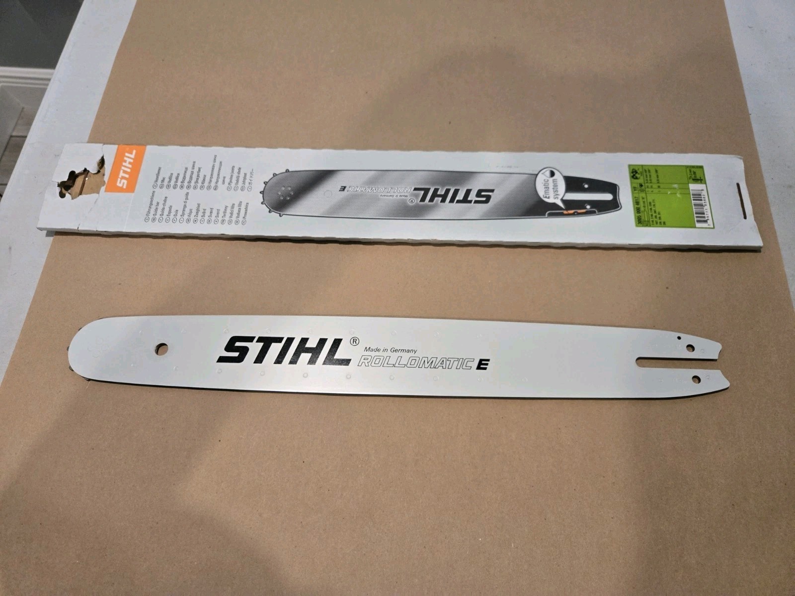 Stihl Rollomatic Ematic S 18″,3/8P” Chainsaw Bar Made In Germany NOS 30050004817