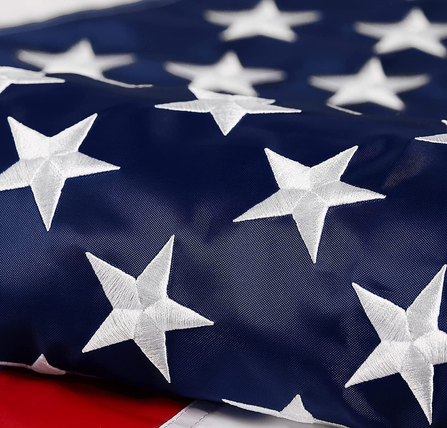 3×5 FT Outdoor Embroidered American Flag Made in USA Luxury Printed Star US