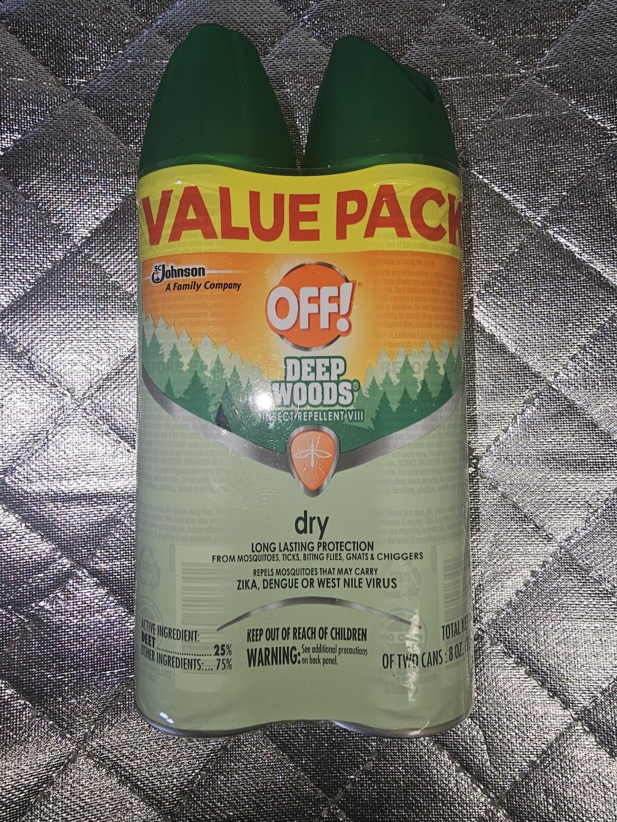 OFF! Deep Woods Insect Repellent Dry 4 Oz Lot Of 2