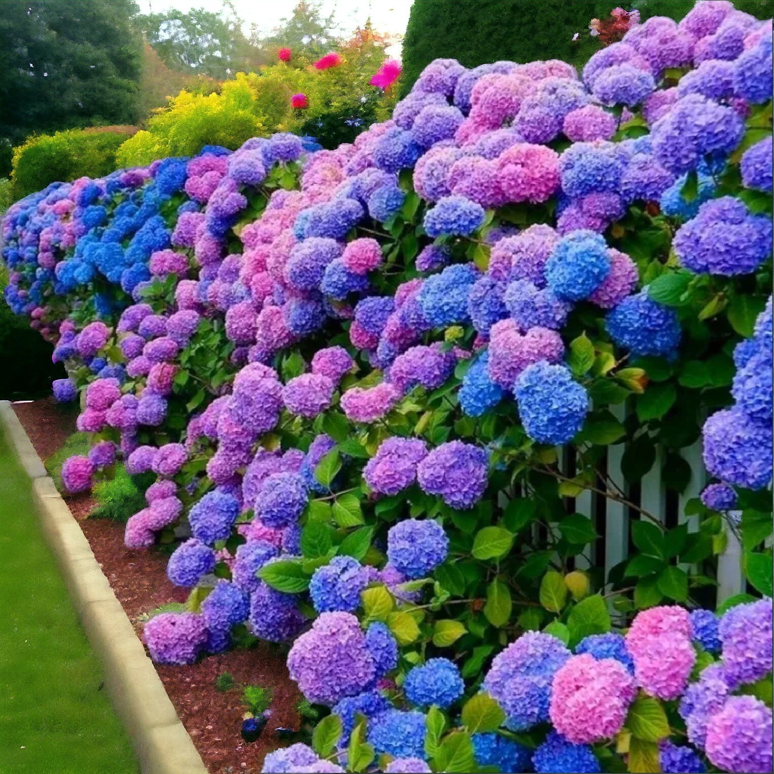 25pcs Blue Pink Purple Hydrangea – Beautiful and Hardy Perennial Flowers