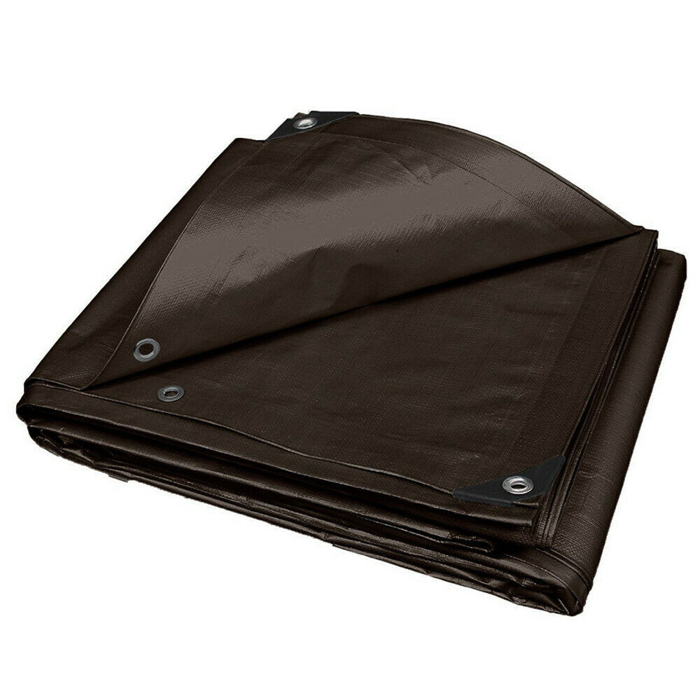 Heavy Duty Tarp Waterproof Awning Poly Tarpaulin Sun Shade Canopy Tent Cover
