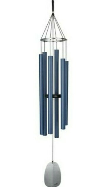 WOODSTOCK BELLS OF PARADISE WIND CHIME LARGE PACIFIC BLUE 44″ WOODBPLPB