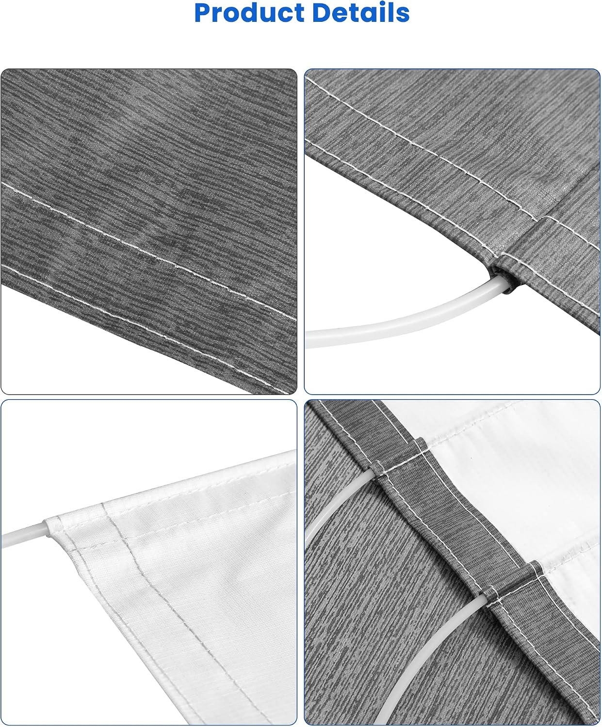 RV Awning Fabric Replacement, 19.5Oz Heavy-Duty Weatherproof Vinyl Camper Awning