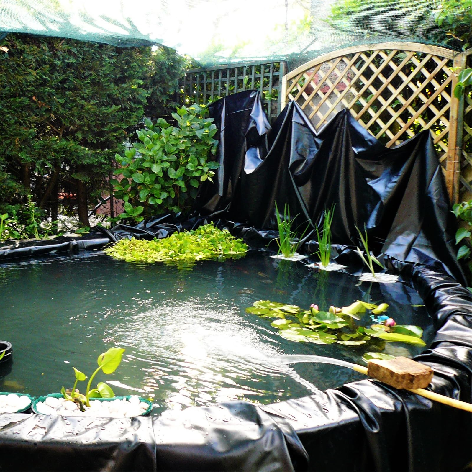EPDM Pond Liner 45 Mil 10×15/12×15/15×15/15x20ft Garden Waterproof Rubber