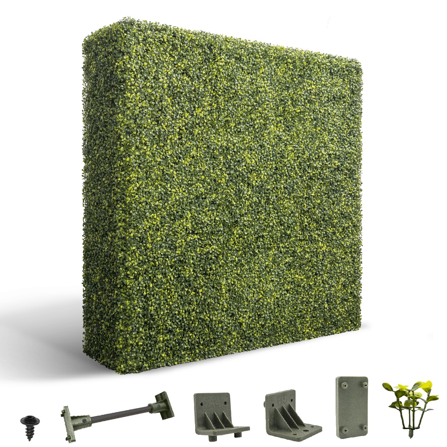 Artificial Boxwood Hedge Wall Greenery Fake Grass Outdoor Partition Wall Decor
