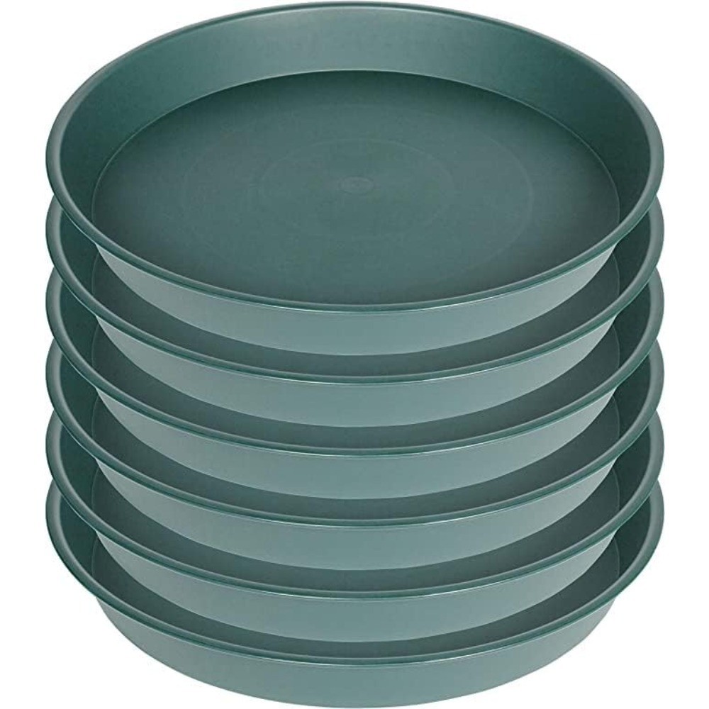 Set of 6 Heavy Duty Plastic Plant Saucers Drip Trays, 4 5 6 7 8 9 10 11 12 Inch