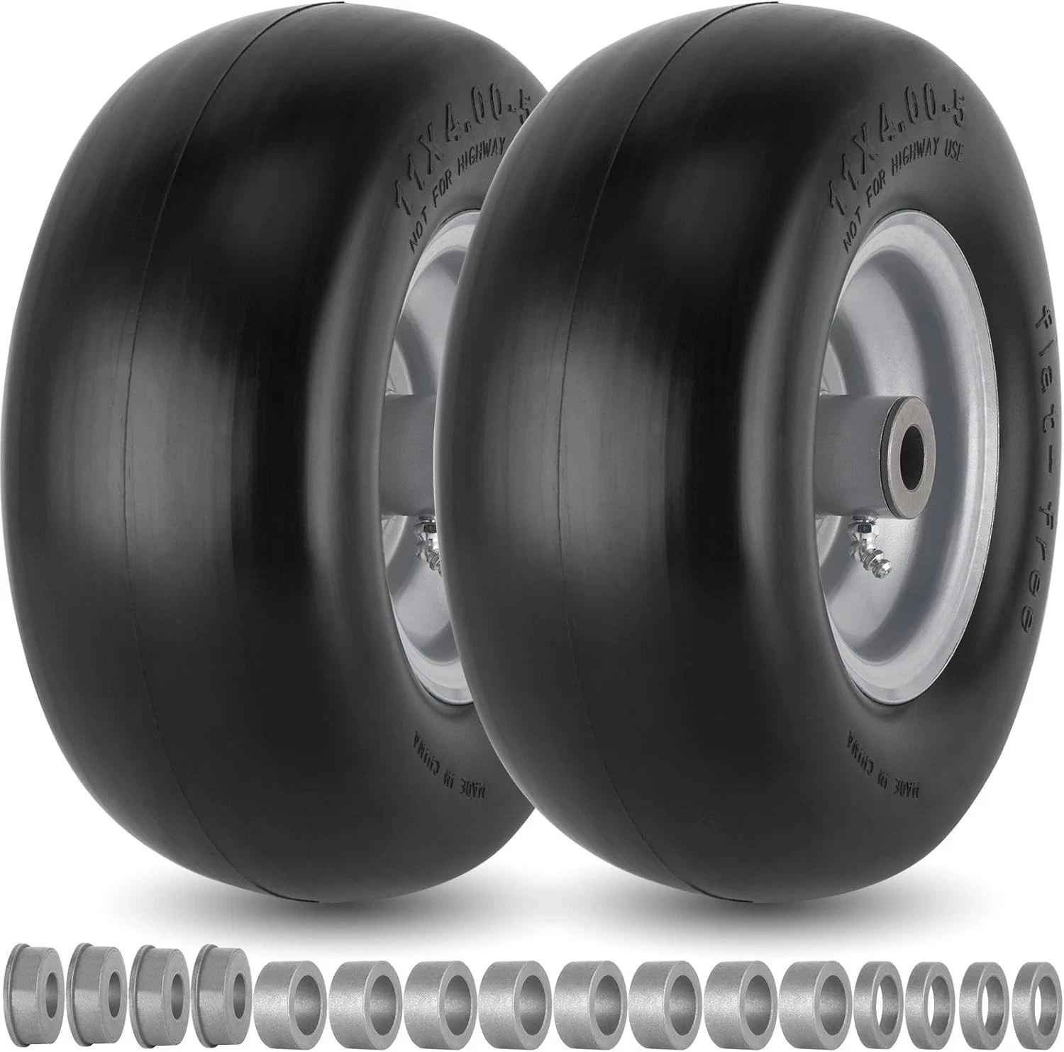 Upgrade Bad Boy Flat Free Tire, 2Pcs Solid Smooth Lawn Mower Tire Assembly wi…