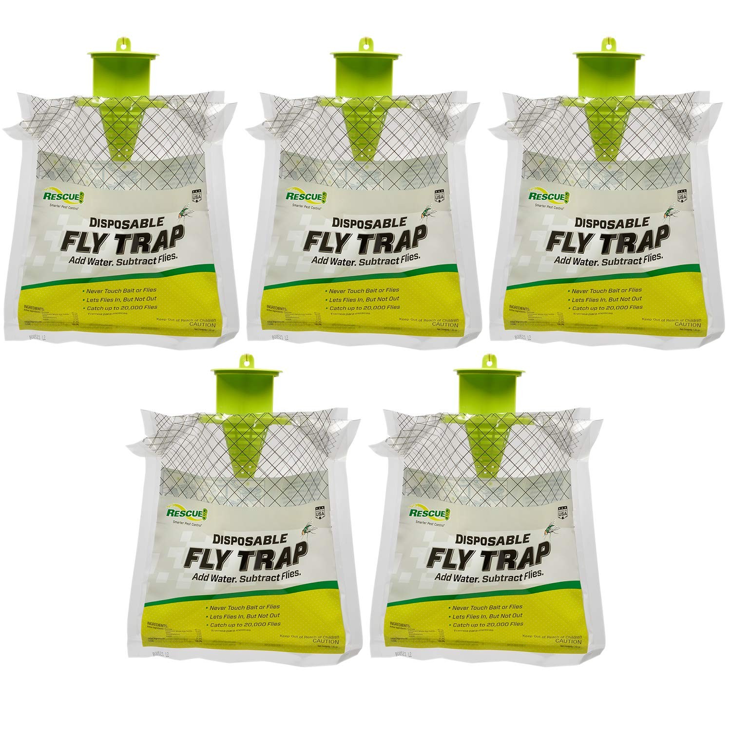 Easy Fly Control Outdoor Hanging Trap Fast Acting Disposable Pest Control