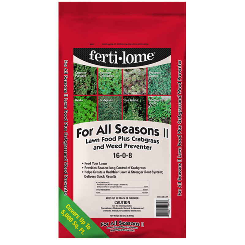 For All Seasons II Lawn Food Plus Crabgrass and Weed Preventer 20lb NOT FOR: CA