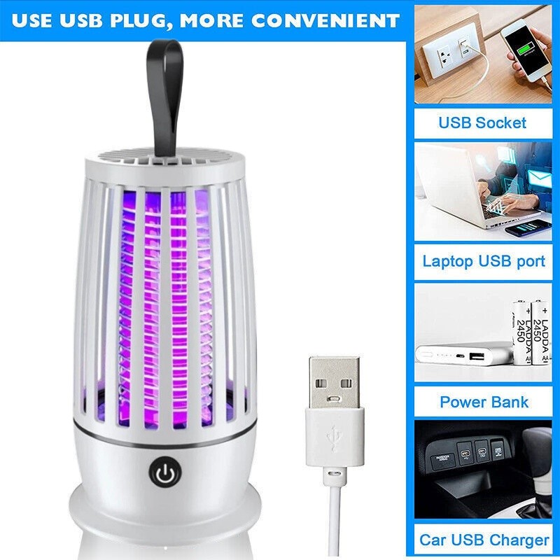 Electric Fly Bug Zapper Mosquito Insect Killer LED Light Trap Pest Control Lamp