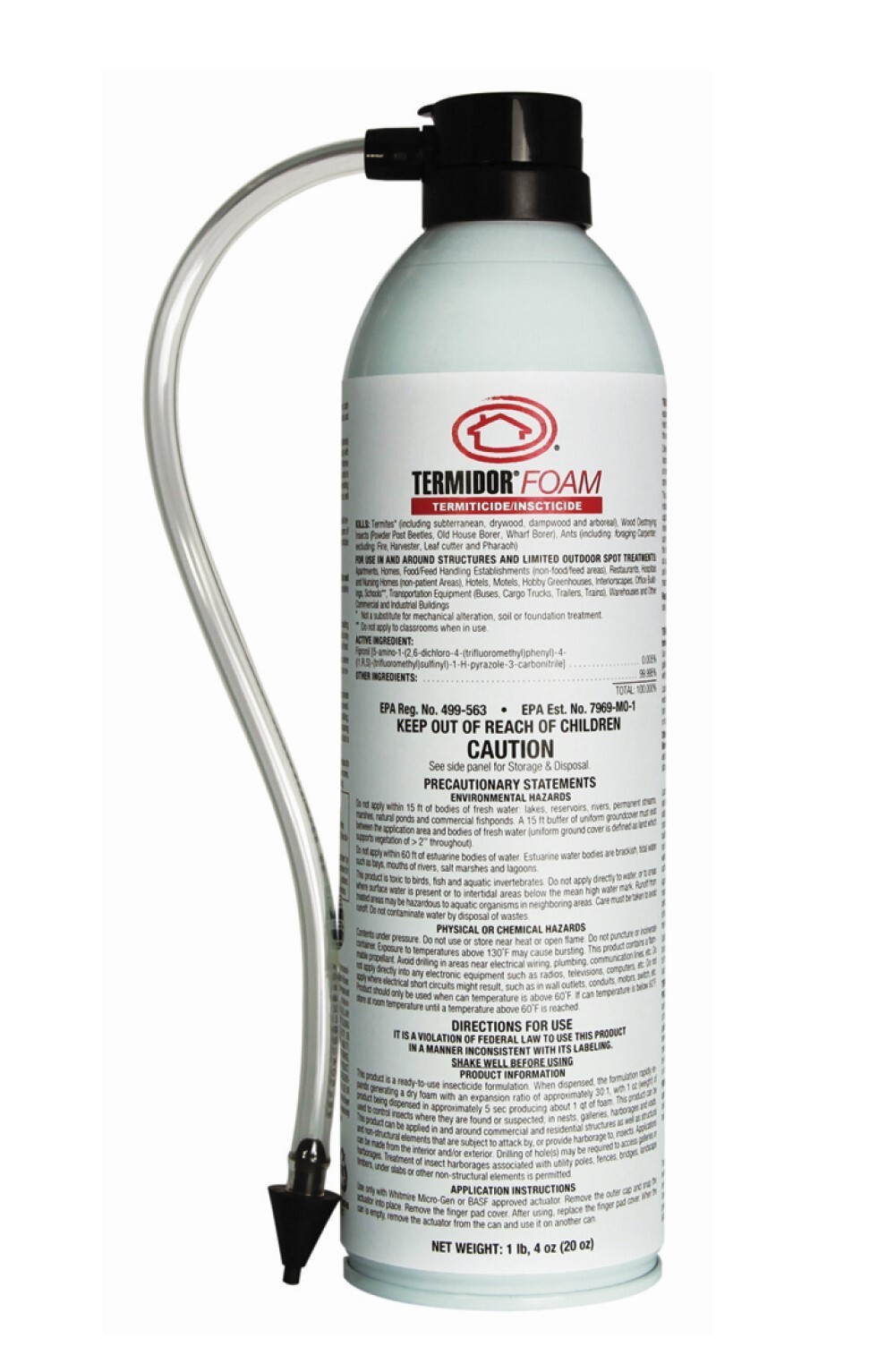 Termidor Foam Termiticide/Insecticide 30/1 Expansion Ratio 20 oz Bottle by BASF
