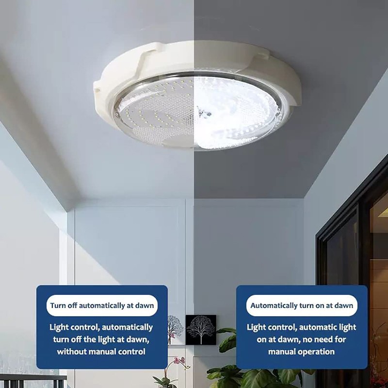 Solar Panel Powered Light Pendant Ceiling Lamp Indoor Outdoor Garden Shed Barn