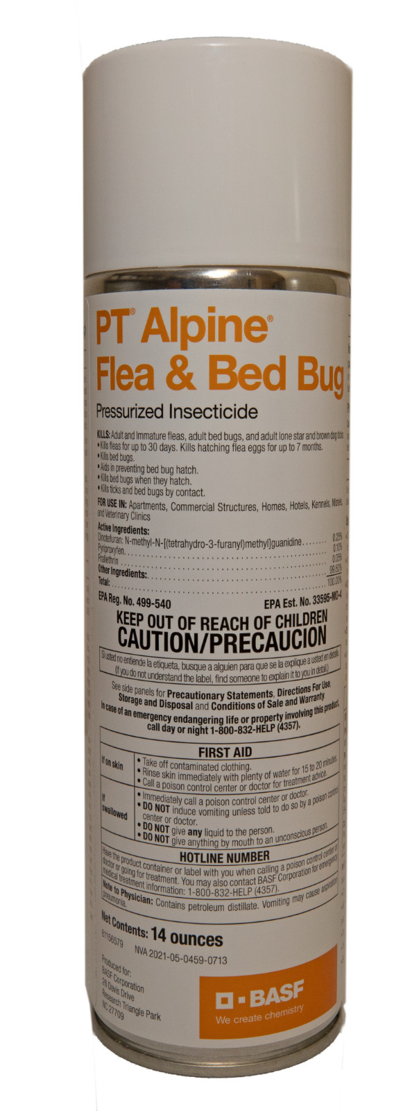 PT Alpine Flea & Bed Bug Spray 14 oz Can by BASF