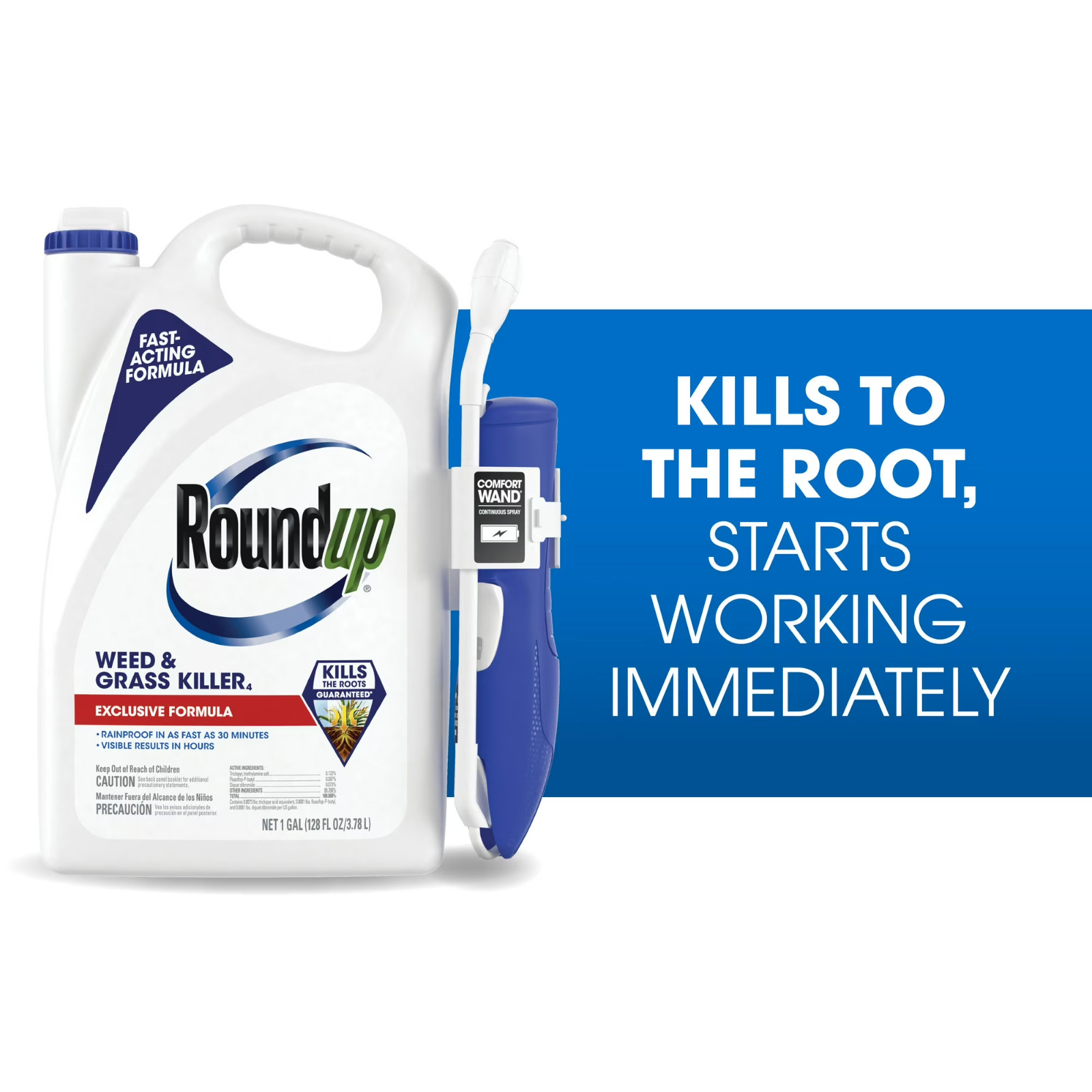 Roundup Weed and Grass Killer4 with Comfort Wand, 1 gal.
