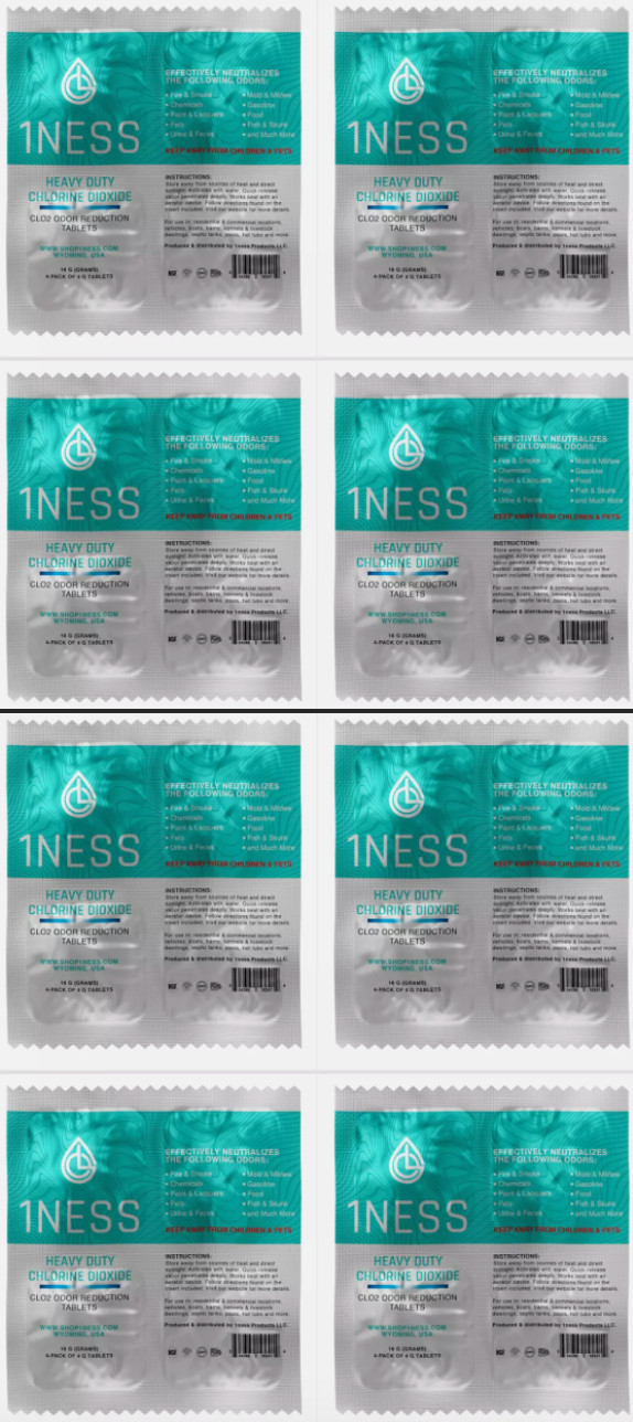 1ness Heavy Duty Odor Eliminator Tablets (32pk)