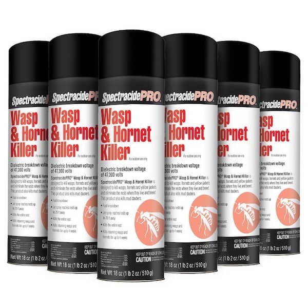 Spectracide (6 Packs) PRO 18 Oz. Wasp And Hornet Killer Aerosol Up to 4-weeks