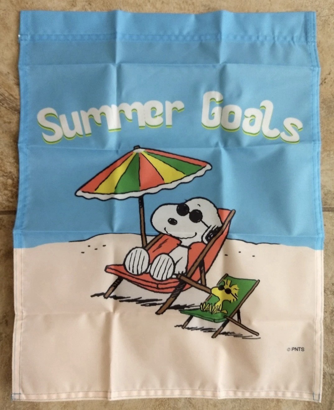 Snoopy Summer Goals 14×18 inches Garden Flag Beach Vibe Ocean Days