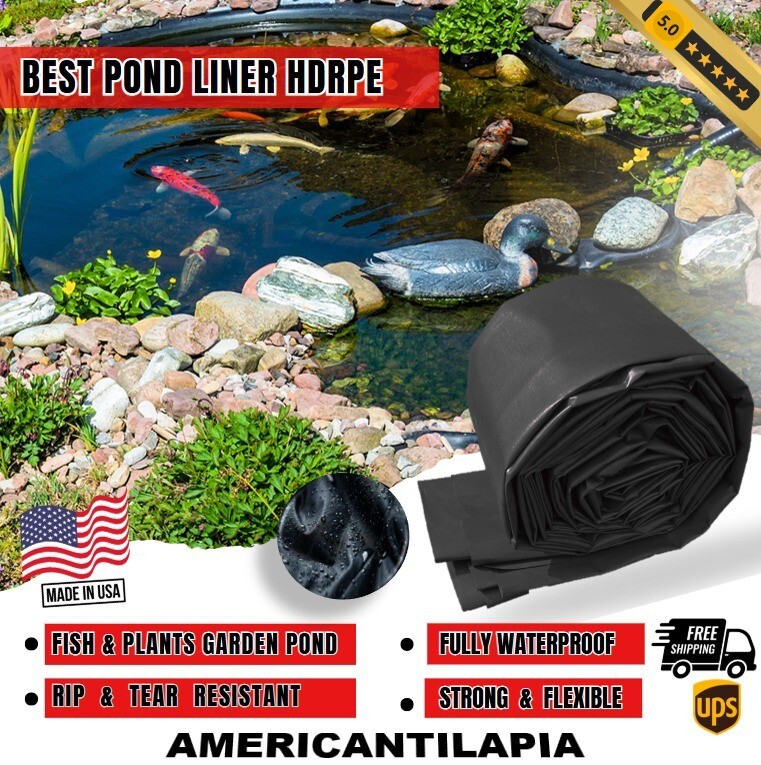 Pond Liner 20×30 Strong & Durable, HDRPE, Fish pond,Uv resistant, Free Shipping!