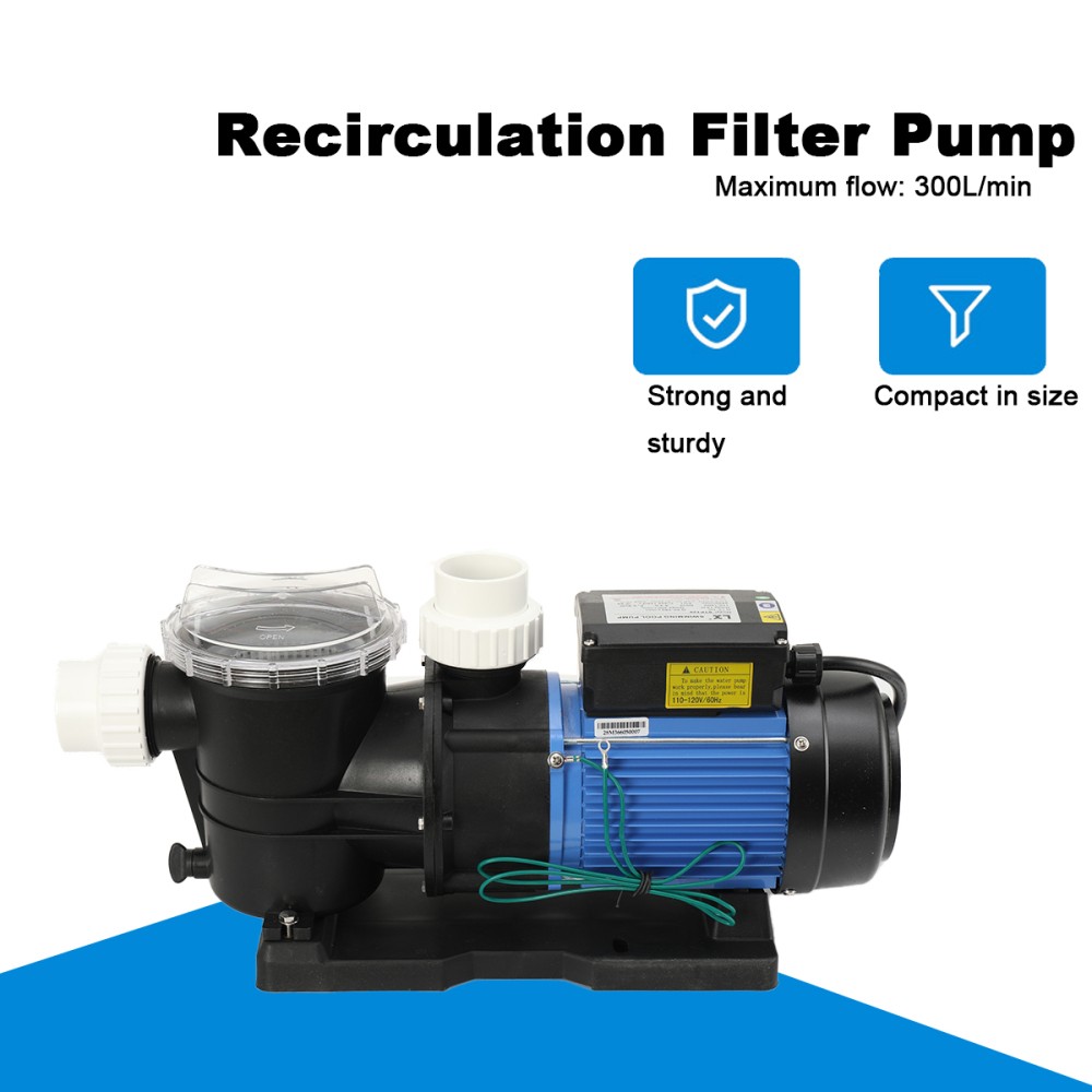 STP-120 Small Swimming Pool Filtration Pump 24-hour Circulating Water Pump
